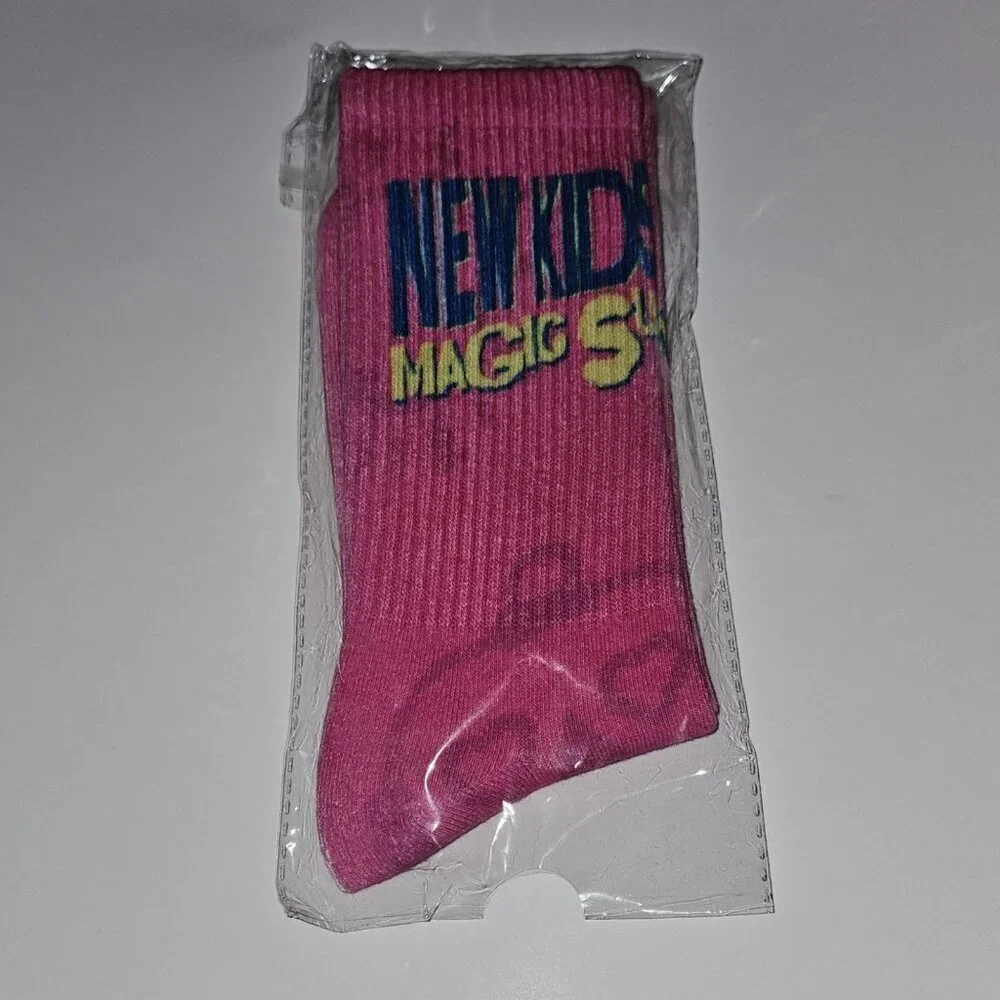 NEW NKOTB New Kids On The Block 2024 Magic Summer Tour VIP Gift Pink Socks